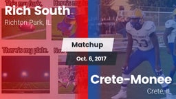 Matchup: Rich South vs. Crete-Monee  2016