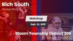 Matchup: Rich South vs. Bloom Township  District 206 2018