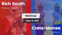 Matchup: Rich South vs. Crete-Monee  2019