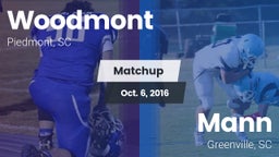 Matchup: Woodmont vs. Mann  2016