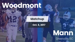 Matchup: Woodmont vs. Mann  2017