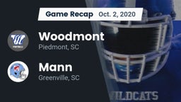 Recap: Woodmont  vs. Mann  2020