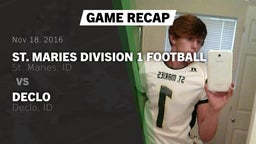 Recap: St. Maries Division 1 Football vs. Declo  2016