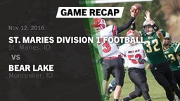 Recap: St. Maries Division 1 Football vs. Bear Lake  2016