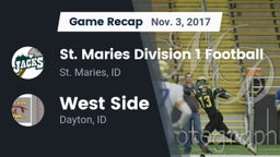 Recap: St. Maries Division 1 Football vs. West Side  2017