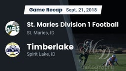 Recap: St. Maries Division 1 Football vs. Timberlake  2018