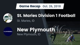 Recap: St. Maries Division 1 Football vs. New Plymouth  2018