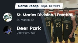 Recap: St. Maries Division 1 Football vs. Deer Park  2019