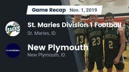 Recap: St. Maries Division 1 Football vs. New Plymouth  2019