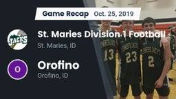 Recap: St. Maries Division 1 Football vs. Orofino  2019