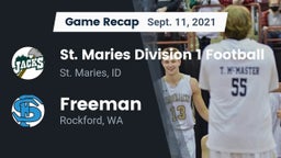 Recap: St. Maries Division 1 Football vs. Freeman  2021