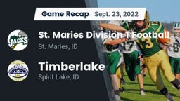 Recap: St. Maries Division 1 Football vs. Timberlake  2022