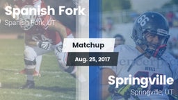 Matchup: Spanish Fork vs. Springville  2017