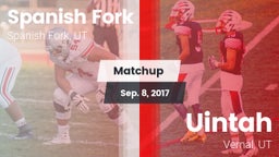 Matchup: Spanish Fork vs. Uintah  2017