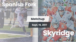 Matchup: Spanish Fork vs. Skyridge  2017