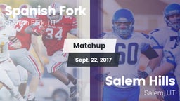 Matchup: Spanish Fork vs. Salem Hills  2017