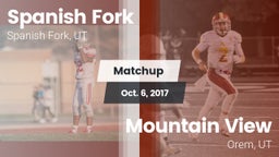 Matchup: Spanish Fork vs. Mountain View  2017