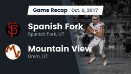Recap: Spanish Fork  vs. Mountain View  2017