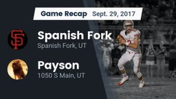 Recap: Spanish Fork  vs. Payson  2017