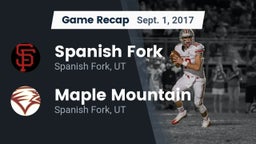 Recap: Spanish Fork  vs. Maple Mountain  2017