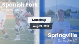 Matchup: Spanish Fork vs. Springville  2018