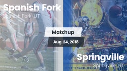 Matchup: Spanish Fork vs. Springville  2018