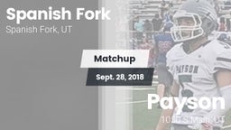 Matchup: Spanish Fork vs. Payson  2018
