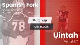 Matchup: Spanish Fork vs. Uintah  2018