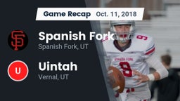 Recap: Spanish Fork  vs. Uintah  2018