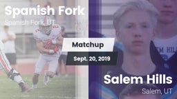 Matchup: Spanish Fork vs. Salem Hills  2019