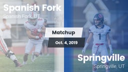 Matchup: Spanish Fork vs. Springville  2019