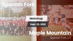 Matchup: Spanish Fork vs. Maple Mountain  2020