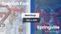Matchup: Spanish Fork vs. Springville  2020