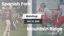Matchup: Spanish Fork vs. Mountain Ridge  2020