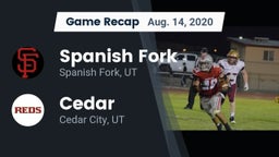 Recap: Spanish Fork  vs. Cedar  2020