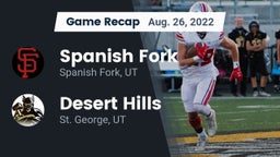 Recap: Spanish Fork  vs. Desert Hills  2022