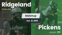 Matchup: Ridgeland vs. Pickens  2016