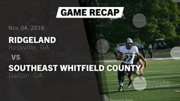 Recap: Ridgeland  vs. Southeast Whitfield County  2016