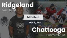 Matchup: Ridgeland vs. Chattooga  2017
