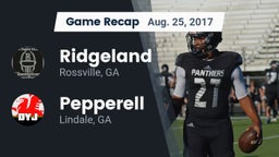 Recap: Ridgeland  vs. Pepperell  2017