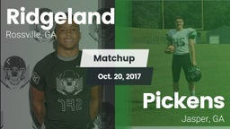 Matchup: Ridgeland vs. Pickens  2017