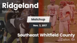 Matchup: Ridgeland vs. Southeast Whitfield County 2017