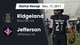 Recap: Ridgeland  vs. Jefferson  2017