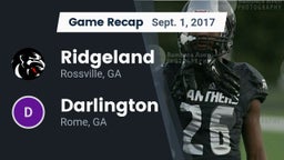 Recap: Ridgeland  vs. Darlington  2017