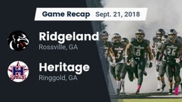 Recap: Ridgeland  vs. Heritage  2018