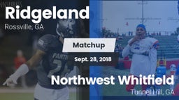 Matchup: Ridgeland vs. Northwest Whitfield  2018