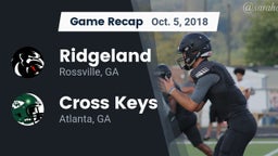 Recap: Ridgeland  vs. Cross Keys  2018