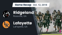 Recap: Ridgeland  vs. Lafayette  2018