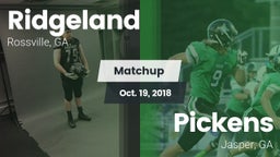 Matchup: Ridgeland vs. Pickens  2018