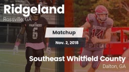 Matchup: Ridgeland vs. Southeast Whitfield County 2018